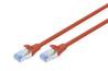 CAVO RETE CAT 5E SCHERMATO SF/UTP COLORE ROSSO MT 2 DIGITUS