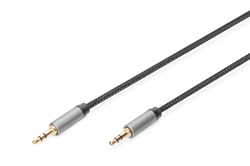 DIGITUS Cavo di collegamento audio, da jack 3,5 mm a jack 3,5 mm mt 3