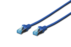 CAVO RETE SCHERMATO SF/UTP IN RAME CAT. 5E COLORE BLU MT. 3