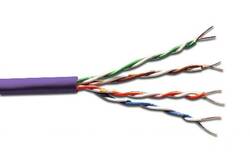 CAVO SOLIDO NON SCHERMATO UTP HALOGENFREE PER RETI CATEGORIA 6 IN RAME MATASSA MT.100 CLASSE CPR: ECA