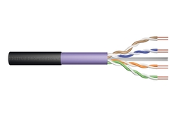 Cavo per installazione sotterranea Cat.6 U/UTP, 500 mt, simplex, PE, colore viola