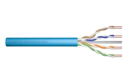 Cavo di installazione U/UTP Cat.6A, 500 mt. simplex, Dca. Colore: blu chiaro