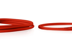 CAVO RETE CAT 6 U-UTP RAME LSZH SLIM 3 m, ROSSO