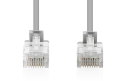 CAVO RETE CAT 6 U-UTP RAME LSZH SLIM 5 m, GRIGIO