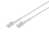 DIGITUS Cavo patch angolato CAT 6A F-FTP, rame, 0,5 m, grigio