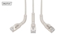 DIGITUS Cavo patch angolato CAT 6A F-FTP, rame, 3 m, grigio conf 10 pezzi