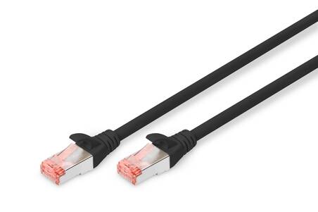 CAVO RETE S-FTP CAT.6 DOPPIA SCHERMATURA LS0H COLORE NERO MT. 1