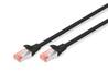 CAVO RETE S-FTP CAT.6 DOPPIA SCHERMATURA LS0H COLORE NERO MT. 1