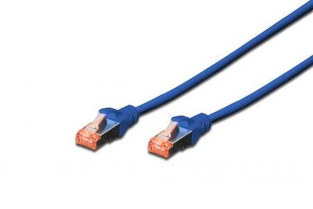 CAVO RETE S-FTP CAT.6 DOPPIA SCHERMATURA LS0H COLORE BLU MT. 3
