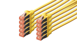 CAVO RETE CAT 6 U-UTP RAME LSZH SLIM 2 m, VERDE, 10 PEZZI