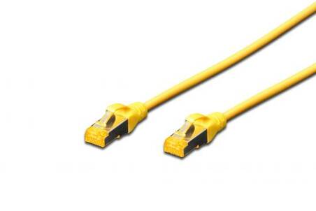 DIGITUS Cavo patch angolato CAT 6A F-FTP, rame, 1,5 m, grigio conf 10 pezzi