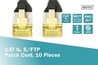Cavo patch CAT 6A S/FTP, 10 pezzi ,  3 mt. colore nero