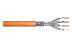 DIGITUS matassa Cavo di installazione con doppino intrecciato CAT 7 S-FTP, AWG 23/1 500 mt CPR: CCA