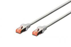 CAVO RETE S-FTP CAT.6 DOPPIA SCHERMATURA LS0H COLORE GRIGIO MT. 15
