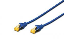 CAVO RETE S-FTP CAT.6A DOPPIA SCHERMATURA LSOH COLORE BLU MT. 0,25