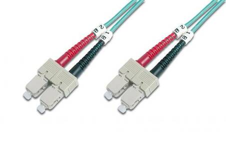 CAVO FIBRA OTTICA SC A SC MULTIMODE DUPLEX 50/125 MT.1 OM3