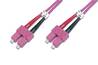 CAVO FIBRA OTTICA SC A SC MULTIMODE DUPLEX 50/125 MT. 1 OM4