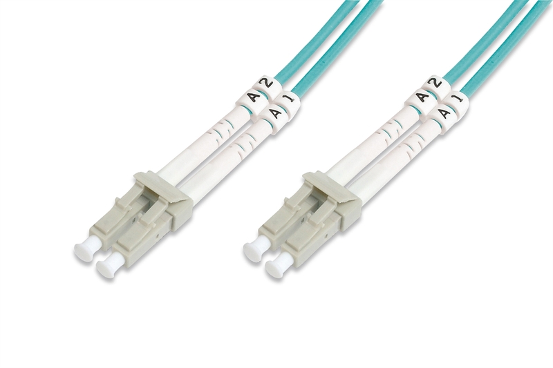 Cavo patch LWL multimodale OM 3, LC/LC colore acqua 20 mt.