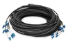 Cavo di installazione con doppino intrecciato CAT 7A, S/FTP, AWG 22/1, FRNC-C; LSZH-3 ,bobina da 1000 mt. Colore: giallo
