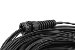 Cavo breakout universale in fibra ottica dotato di terminali, Multimode OM4, 8 fibre, LC/UPC - LC/UPC 75 mt. Colore nero