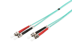 CAVO FIBRA OTTICA ST A ST MULTIMODE DUPLEX OM3 50/125 MT.2