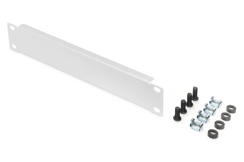 PANNELLO CIECO 1 UNITA' PER ARMADI RACK 10" GRIGIO DIGITUS