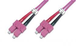 CAVO FIBRA OTTICA SC A SC MULTIMODE DUPLEX 50/125 MT. 1 OM4