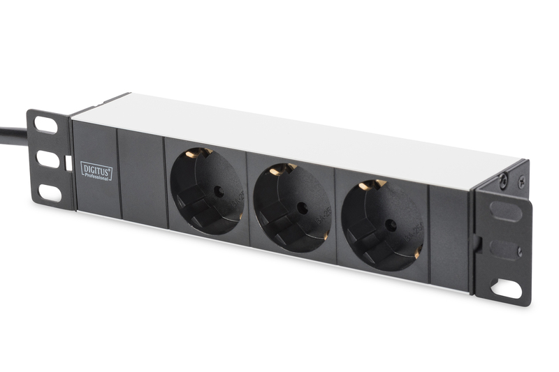 ARMADIO RACK 5 UNITA' 10" CON 1 RIPIANO, MULTIPRESA 3 PRESE, SWITCH DI RETE 8 PORTE GIGABIT, PANNELLO PATCH 8 PORTE CAT 6 GRIGIO