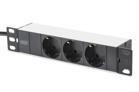 ARMADIO RACK 5 UNITA' 10" CON 1 RIPIANO, MULTIPRESA 3 PRESE, SWITCH DI RETE 8 PORTE GIGABIT, PANNELLO PATCH 8 PORTE CAT 6 GRIGIO