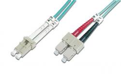 CAVO FIBRA OTTICA LC A SC MULTIMODE DUPLEX 50/125 MT.3 OM3