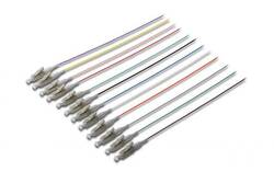 SET 12 CAVI PIGTAIL FIBRA OTTICA COLORATI CONNETTORI LC OM3 50/125 UPC SIMPLEX