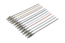 SET 12 CAVI PIGTAIL FIBRA OTTICA COLORATI CONNETTORI LC OM4 50/125 UPC SIMPLEX