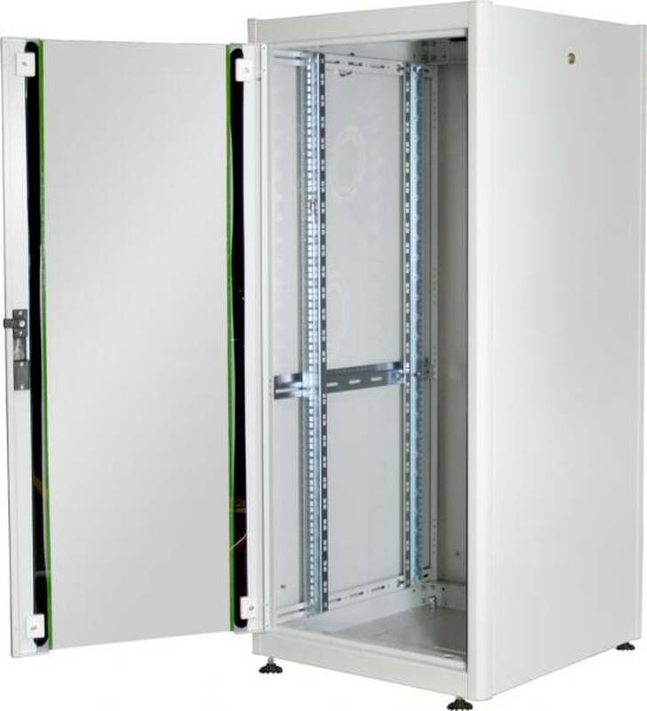 ARMADIO 26 UNITÀ 19" PER RETI MISURE (A)1299 X (L)600 X (P)600 MM. COLORE GRIGIO CHIARO