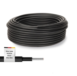 DIGITUS cavo solare da installazione 20m, 6mm nero, cavo FV 1500V DC, resistente ai raggi UV e alle intemperie