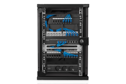 ARMADIO RACK 10" 9 UNITA' IN ACCIAIO COLORE NERO