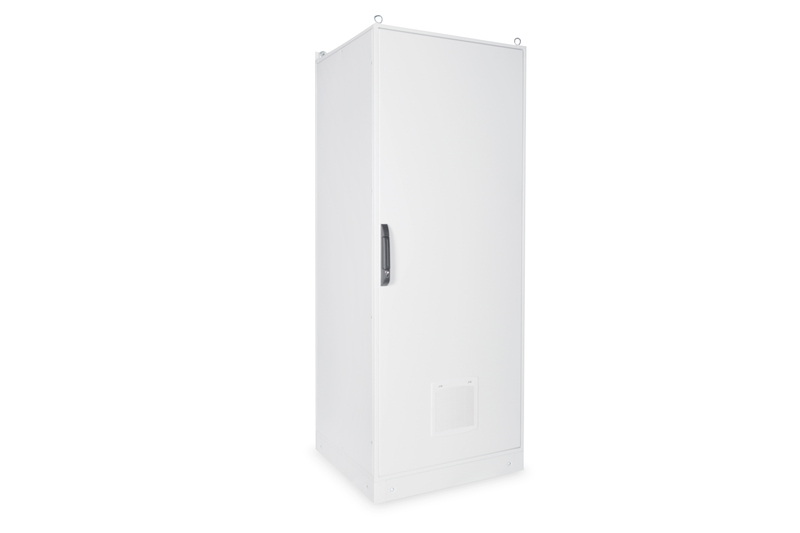 ARMADIO 42 UNITÀ 19" PER RETI MISURE (A)2100 X (L)800 X (P)800 MM. COLORE GRIGIO CHIARO DA ESTERNO IP55