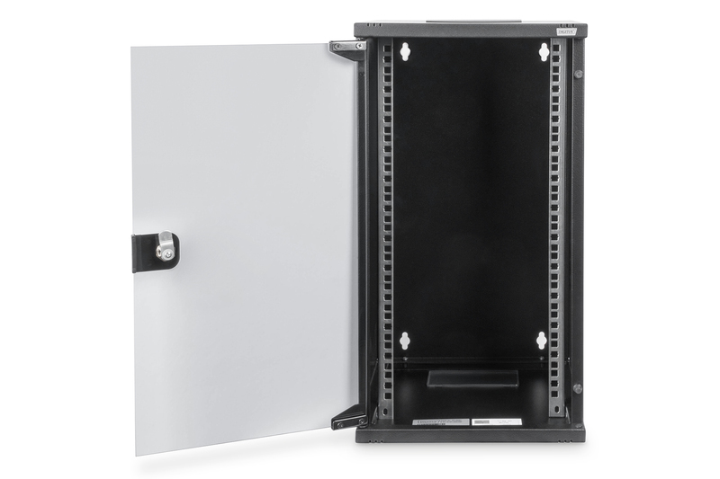 DIGITUS ALLOGGIAMENTO A PARETE 10" 12 UNITA' MISURE 312 X 300 MM (L X P) NERO RAL9005