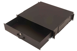 ARMADIO RACK 5 UNITA' 10" CON 1 RIPIANO, MULTIPRESA 3 PRESE, SWITCH DI RETE 8 PORTE GIGABIT, PANNELLO PATCH 8 PORTE CAT 6 NERO D