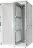 ARMADIO RACK 19" 42 UNITA' LINEA SERVER (A)1970 x (L)600 (P)1000MM. COLORE GRIGIO CHIARO CON PORTA TRAFORATA E RUOTE