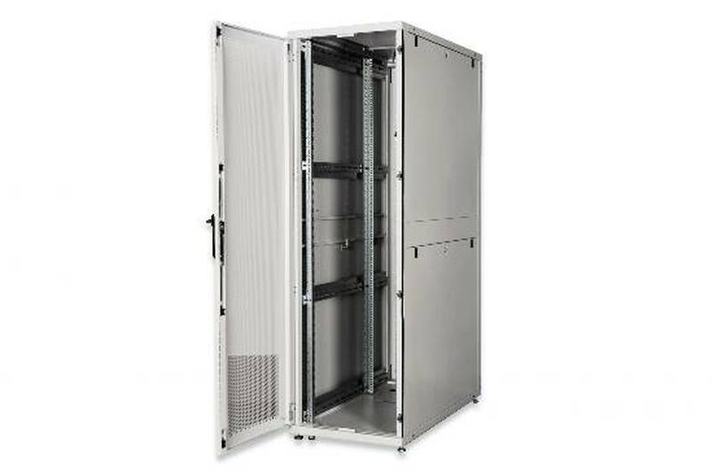 ARMADIO RACK 19" 42 UNITÀ 19 PER RETI E SERVER MISURE (A)1970 X (L)600 X (P)1200 MM. COLORE GRIGIO CHIARO