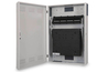ARMADIO SLIM A MURO 4 UNITA' 900X600 PROFONDITA' 200MM GRIGIO CON APERTURA FRONTALE