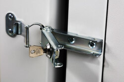 ARMADIO 9 UNITA' DA MURO LINEA SOHO (A)491 X (L)600 X (P)610 MM. CON DOPPIA SEZIONE COLORE GRIGIO CHIARO RAL7035