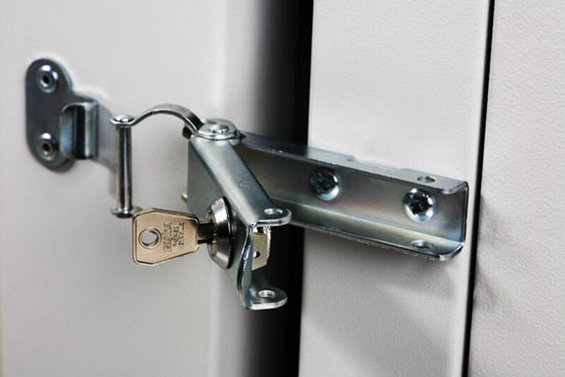 ARMADIO 9 UNITA' DA MURO LINEA SOHO (A)491 X (L)600 X (P)610 MM. CON DOPPIA SEZIONE COLORE GRIGIO CHIARO RAL7035