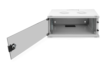 Armadio da muro 4U DIGITUS SOHO smontato - 540 x 400 mm (L x P) colore grigio