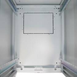 ARMADIO 26 UNITÀ 19" PER RETI E SERVER MISURE (A)1299 X (L)600 X (P)800 MM. COLORE GRIGIO CHIARO