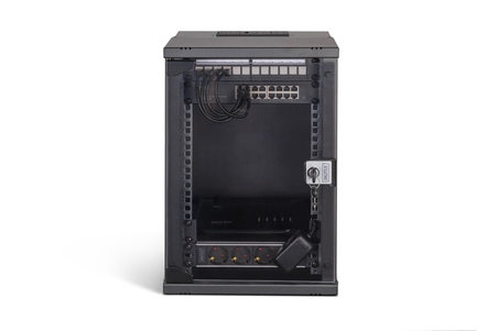 DIGITUS Network Rack Dynamic Basic Series - 800x1000 mm Porta vetro colore grigio