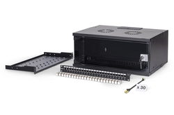 ARMADIO RACK DI RETE DIGITUS 19" CON ACCESSORI - 4U, 540 x 400 mm (L x P)