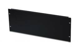 PANNELLO CIECO 4 UNITA' PER CHIUSURA SPAZI VUOTI IN ARMADI RACK 19" VITI INCLUSE NERO