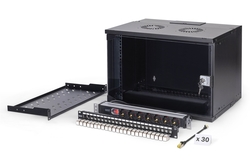 ARMADIO RACK DI RETE DIGITUS 19" CON ACCESSORI - 7U, 540 x 400 mm (L x P)