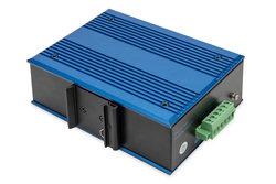 DIGITUS Switch di rete Fast Ethernet a 8 porte, industriale, non gestito, 1 Uplink SFP